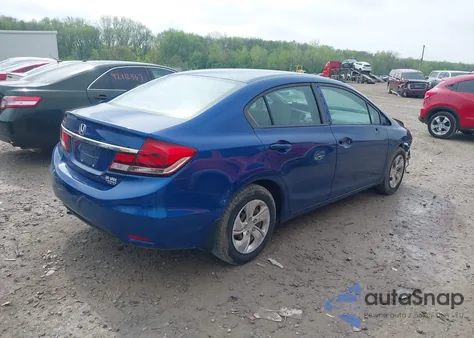 2015 Honda Civic Lx из США, поврежденный, VIN 19XFB2F54FE014776